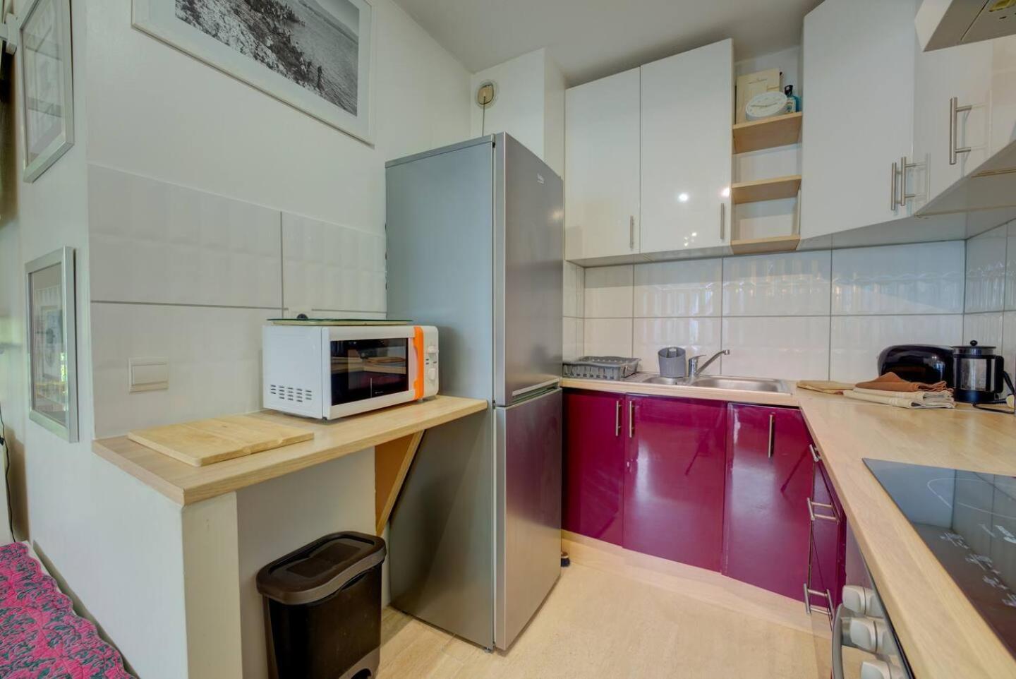 Elegant Apt W/2 Terraces/Mins To Beach & Shops Antibes Luaran gambar